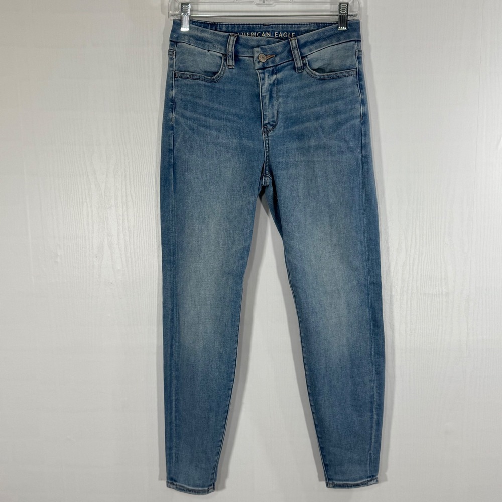 American Eagle Soft AE Curvy High-Rise Jegging Jeans Size 2  Light Wash Denim‎